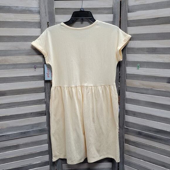 Girls' Ivory Cap Sleeve Dress | Cat & jack | X Large (14) - Picture 6 of 9